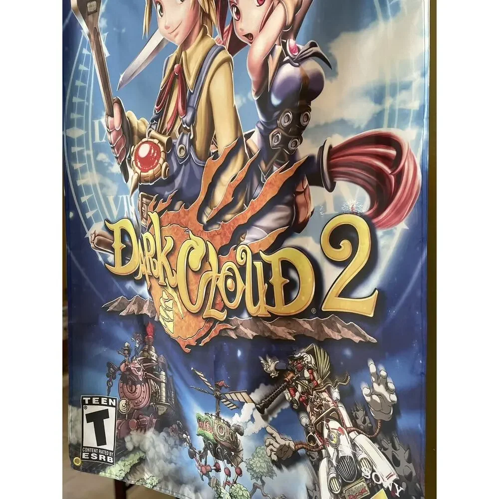 PS2 Dark Cloud 2 5' Flag Banner Poster Sony PlayStation JRPG
